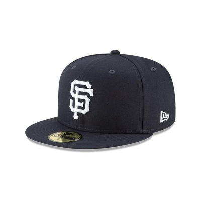 Blue San Francisco Giants Hat - New Era MLB Basic 59FIFTY Fitted Caps USA0695431